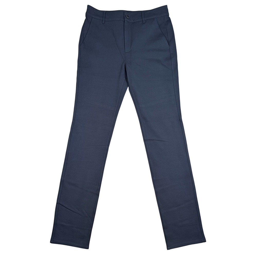 True Classic Chino Pants Mens 32x34 Navy Blue Slim Fit Stretch Comfort Trousers